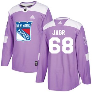 Gorgeous Adidas Rangers #68 Jaromir Jagr Purple Authentic Fights Cancer Stitched NHL Jersey to complete your fan gear collection