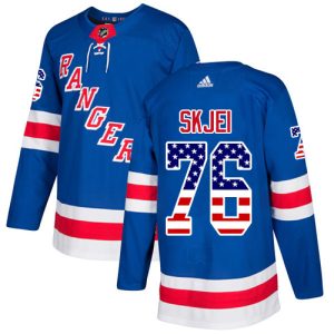 Amazing Adidas Rangers #76 Brady Skjei Royal Blue Home Authentic USA Flag Stitched NHL Jersey for die - hard hockey fans