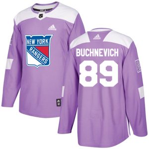 Gorgeous Adidas Rangers #89 Pavel Buchnevich Purple Authentic Fights Cancer Stitched NHL Jersey for die - hard hockey fans