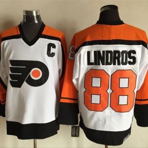 Sleek Flyers #88 Eric Lindros White/Black CCM Throwback Stitched NHL Jersey for ultimate sports enthusiasts