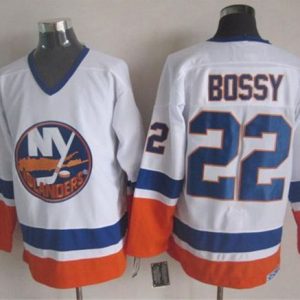 Stunning Islanders #22 Mike Bossy White CCM Throwback Stitched NHL Jersey perfect for game days