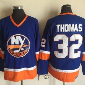 Gorgeous Islanders #32 Thomas Baby Blue CCM Throwback Stitched NHL Jersey to stand out at the arena
