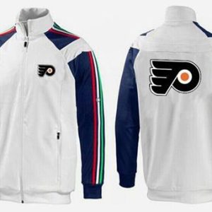 Amazing NHL Philadelphia Flyers Zip Jackets White 3 perfect for game days