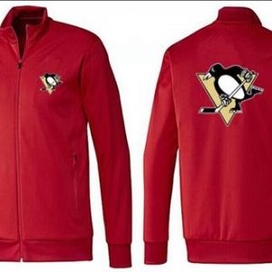 Impressive NHL Pittsburgh Penguins Zip Jackets Red perfect for game days