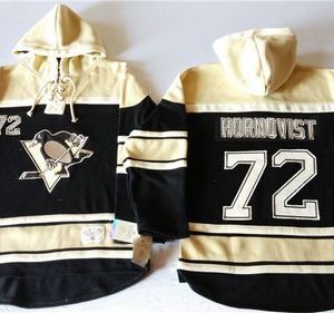 Gorgeous Penguins #72 Patric Hornqvist Black Sawyer Hooded Sweatshirt Stitched NHL Jersey to show your team spirit