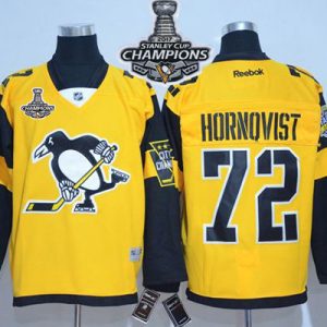 Stylish Penguins #72 Patric Hornqvist Gold 2017 Stadium Series Stanley Cup Finals Champions Stitched NHL Jersey for ultimate sports enthusiasts