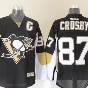 Stunning Penguins #87 Sidney Crosby Black Stitched NHL Jersey for die - hard hockey fans