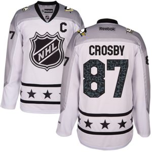 Impressive Penguins #87 Sidney Crosby White 2017 All Star Metropolitan Division Women's Stitched NHL Jersey perfect for game days