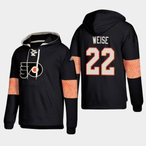 Impressive Philadelphia Flyers #22 Dale Weise Black adidas Lace Up Pullover Hoodie to complete your fan gear collection
