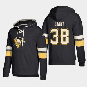 Gorgeous Pittsburgh Penguins #38 Derek Grant Black adidas Lace Up Pullover Hoodie to show your team spirit
