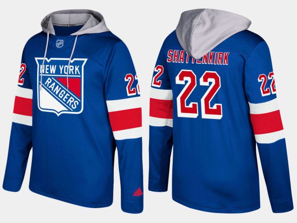 Gorgeous Rangers #22 Kevin Shattenkirk Blue Name And Number Hoodie a must - have for collectors