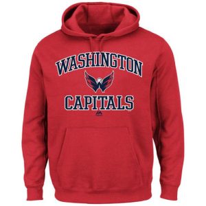Stunning Washington Capitals Majestic Heart & Soul Hoodie Red for ultimate sports enthusiasts