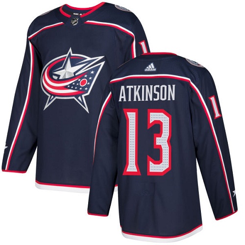 Stylish Adidas Blue Jackets #13 Cam Atkinson Navy Blue Home Authentic Stitched NHL Jersey a must - have for collectors