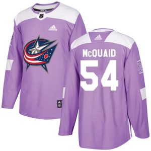 Unique Adidas Blue Jackets #54 Adam McQuaid Purple Authentic Fights Cancer Stitched NHL Jersey perfect for game days