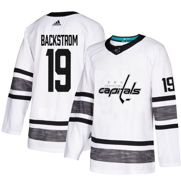 Impressive Adidas Capitals #19 Nicklas Backstrom White 2019 All Star Game Parley Authentic Stitched NHL Jersey to show your team spirit