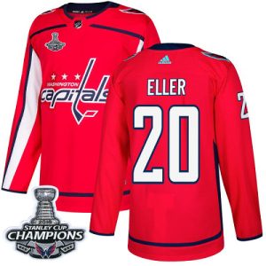 Fantastic Adidas Capitals #20 Lars Eller Red Home Authentic Stanley Cup Final Champions Stitched NHL Jersey to show your team spirit