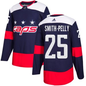 Impressive Adidas Capitals #25 Devante Smith Pelly Navy Authentic 2018 Stadium Series Stitched NHL Jersey to show your team spirit