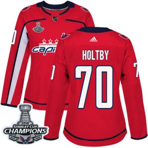 Unique Adidas Capitals #70 Braden Holtby Red Home Authentic Stanley Cup Final Champions Women's Stitched NHL Jersey to show your team spirit