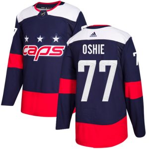 Stylish Adidas Capitals #77 T.J. Oshie Navy Authentic 2018 Stadium Series Stitched Youth NHL Jersey to stand out at the arena