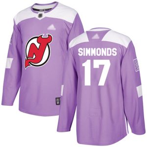 Stunning Adidas Devils #17 Wayne Simmonds Purple Authentic Fights Cancer Stitched NHL Jersey to stand out at the arena