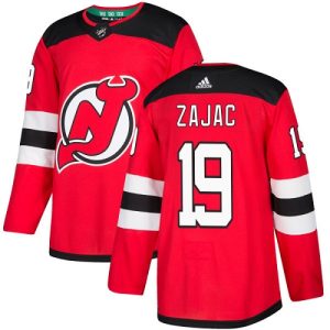 Gorgeous Adidas Devils #19 Travis Zajac Red Home Authentic Stitched Youth NHL Jersey to show your team spirit