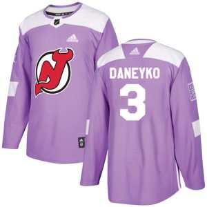 Amazing Adidas Devils #3 Ken Daneyko Purple Authentic Fights Cancer Stitched NHL Jersey for ultimate sports enthusiasts