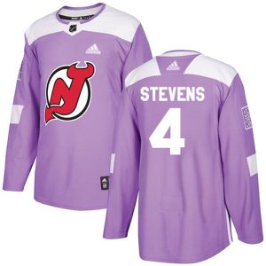 Unique Adidas Devils #4 Scott Stevens Purple Authentic Fights Cancer Stitched NHL Jersey for ultimate sports enthusiasts