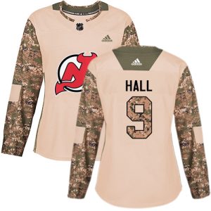 Unique Adidas Devils #9 Taylor Hall Camo Authentic 2017 Veterans Day Women's Stitched NHL Jersey a must - have for collectors