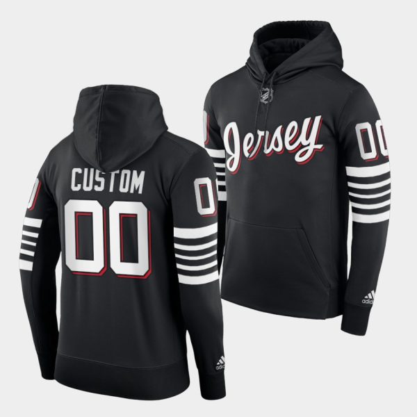 Stunning Adidas Devils Custom 2021 22 Alternate NHL Hoodie Black perfect for game days