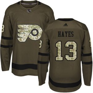 Impressive Adidas Flyers #13 Kevin Hayes Green Salute to Service Stitched Youth NHL Jersey to complete your fan gear collection