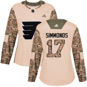 Stunning Adidas Flyers #17 Wayne Simmonds Camo Authentic 2017 Veterans Day Women's Stitched NHL Jersey to show your team spirit