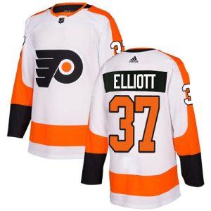 Fantastic Adidas Flyers #37 Brian Elliott White Road Authentic Stitched NHL Jersey a must - have for collectors