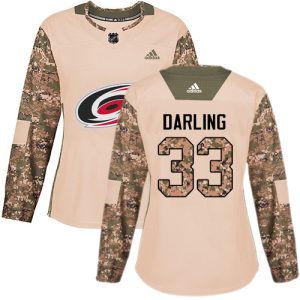 Unique Adidas Hurricanes #33 Scott Darling Camo Authentic 2017 Veterans Day Women's Stitched NHL Jersey for ultimate sports enthusiasts