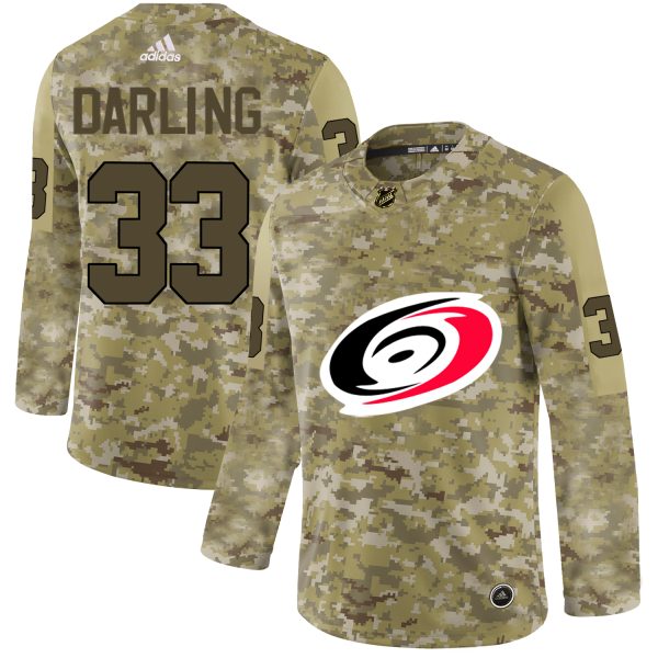 Sleek Adidas Hurricanes #33 Scott Darling Camo Authentic Stitched NHL Jersey to show your team spirit