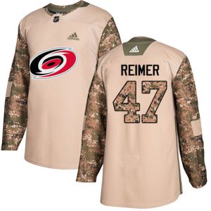 Stylish Adidas Hurricanes #47 James Reimer Camo Authentic 2017 Veterans Day Stitched NHL Jersey for die - hard hockey fans
