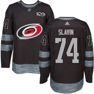 Impressive Adidas Hurricanes #74 Jaccob Slavin Black 1917 2017 100th Anniversary Stitched NHL Jersey for die - hard hockey fans