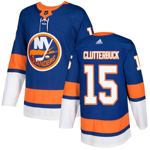 Fantastic Adidas Islanders #15 Cal Clutterbuck Royal Blue Home Authentic Stitched Youth NHL Jersey to show your team spirit