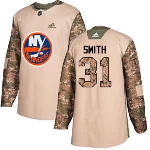 Sleek Adidas Islanders #31 Billy Smith Camo Authentic 2017 Veterans Day Stitched NHL Jersey to show your team spirit