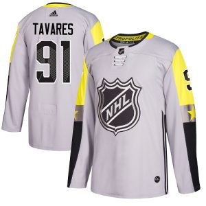 Sleek Adidas Islanders #91 John Tavares Gray 2018 All Star Metro Division Authentic Stitched NHL Jersey perfect for game days