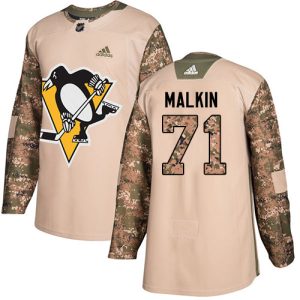 Unique Adidas Penguins #71 Evgeni Malkin Camo Authentic 2017 Veterans Day Stitched Youth NHL Jersey for die - hard hockey fans