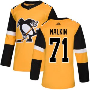 Gorgeous Adidas Penguins #71 Evgeni Malkin Gold Alternate Authentic Stitched Youth NHL Jersey to stand out at the arena