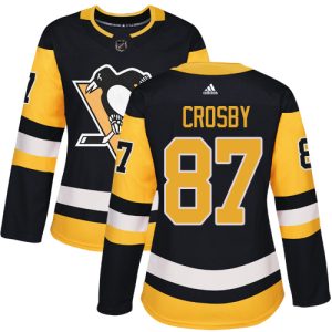 Impressive Adidas Penguins #87 Sidney Crosby Black Home Authentic Women's Stitched NHL Jersey for ultimate sports enthusiasts