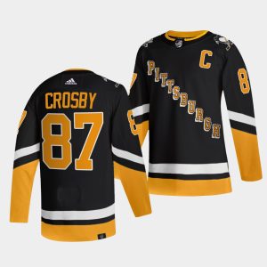 Gorgeous Adidas Penguins #87 Sidney Crosby Men's 2021 22 Alternate Authentic NHL Jersey Black to show your team spirit