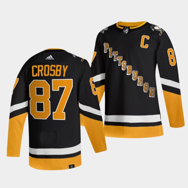 Gorgeous Adidas Penguins #87 Sidney Crosby Men's 2021 22 Alternate Authentic NHL Jersey Black to show your team spirit