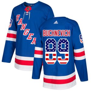 Impressive Adidas Rangers #89 Pavel Buchnevich Royal Blue Home Authentic USA Flag Stitched NHL Jersey for ultimate sports enthusiasts