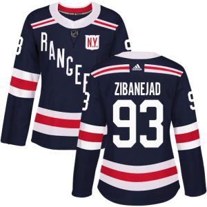 Impressive Adidas Rangers #93 Mika Zibanejad Navy Blue Authentic 2018 Winter Classic Women's Stitched NHL Jersey for ultimate sports enthusiasts