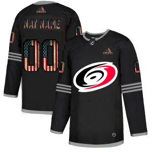 Unique Carolina Hurricanes Custom Adidas Men's Black USA Flag Limited NHL Jersey a must - have for collectors