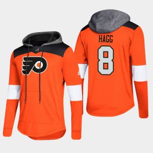 Gorgeous Flyers #8 Robert Hagg Orange 2018 Pullover Platinum Hoodie to stand out at the arena