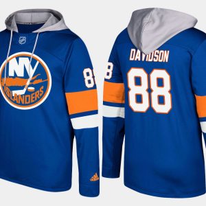 Gorgeous Islanders #88 Brandon Davidson Blue Name And Number Hoodie perfect for game days