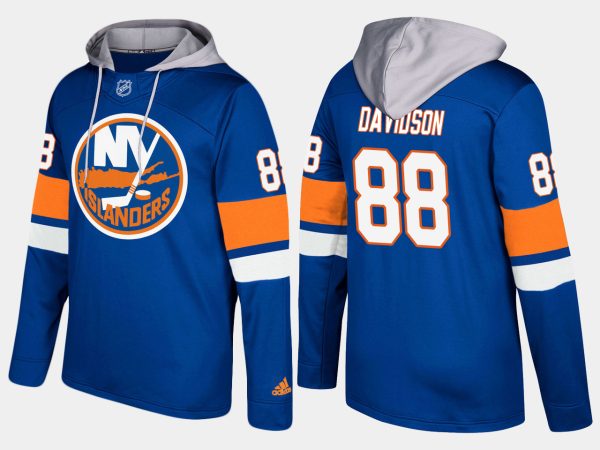 Gorgeous Islanders #88 Brandon Davidson Blue Name And Number Hoodie perfect for game days
